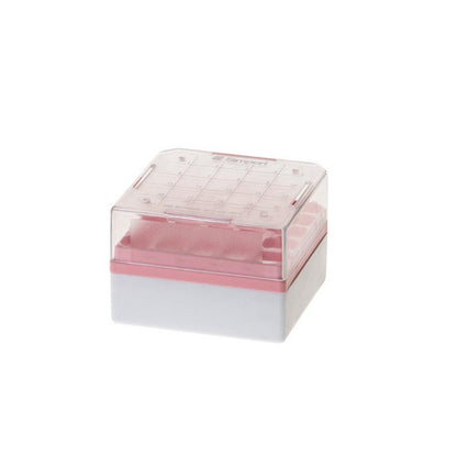StoreBox™ Storage boxes for sample tubes, 25 place for 1 to 2 ml sample tubes, Pink
