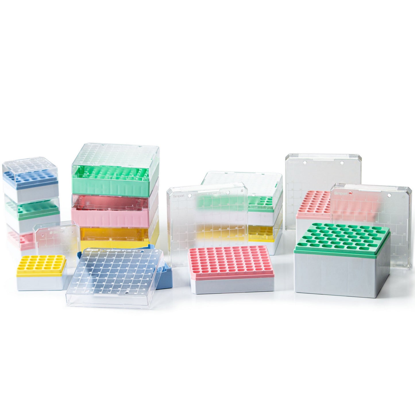 StoreBox™ Storage boxes for sample tubes, 81 place for 1 to 2 ml sample tubes, Green