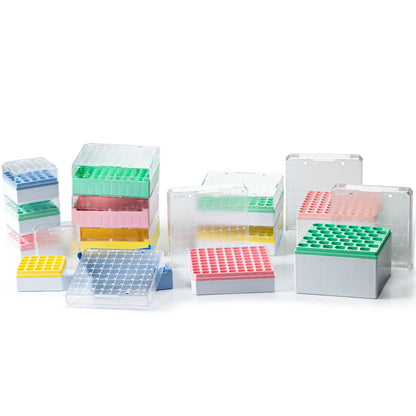 StoreBox™ Storage boxes for sample tubes, 81 place for 1 to 2 ml sample tubes, Pink