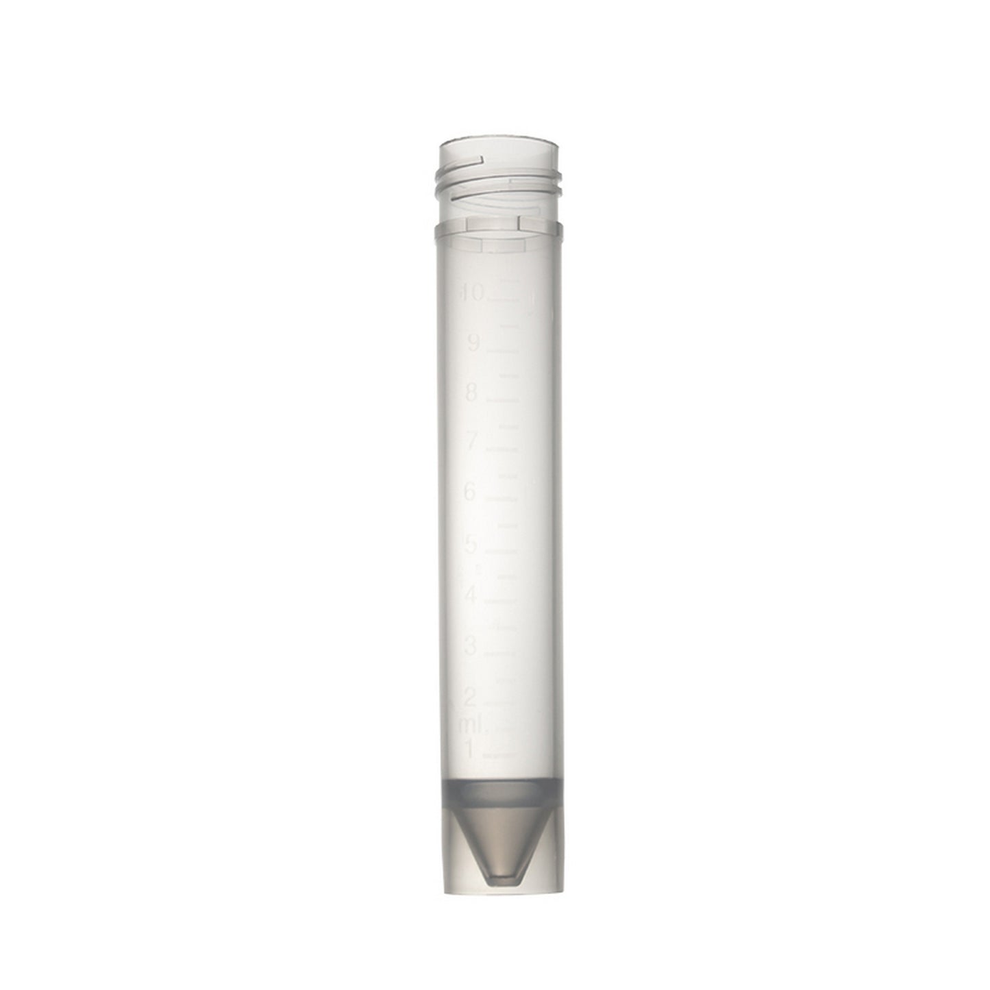 SELF-STANDING TRANSPORT TUBES, 12 ml tube, etched graduation