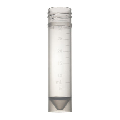 SELF-STANDING TRANSPORT TUBES, 30 ml tube, etched graduation