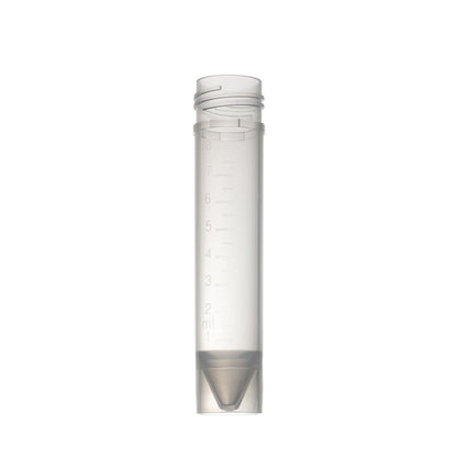 Tamper-Proof Self-Standing Transport Tubes, 5 mL, Conical Bottom, Graduated, PP, 1000/pk