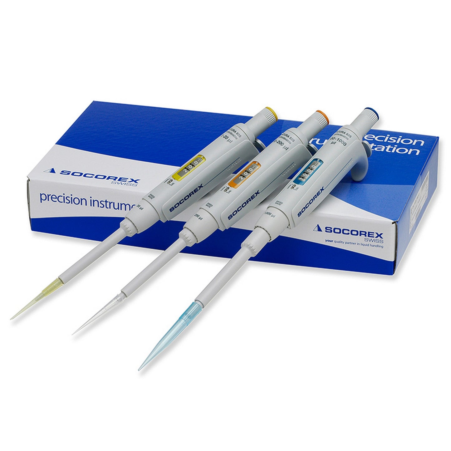 Triopack Acura® manual 825 3 Micropipettes , Autoclavable 0.5 - 10 µL / 10 - 100 µL / 100 - 1000 µL