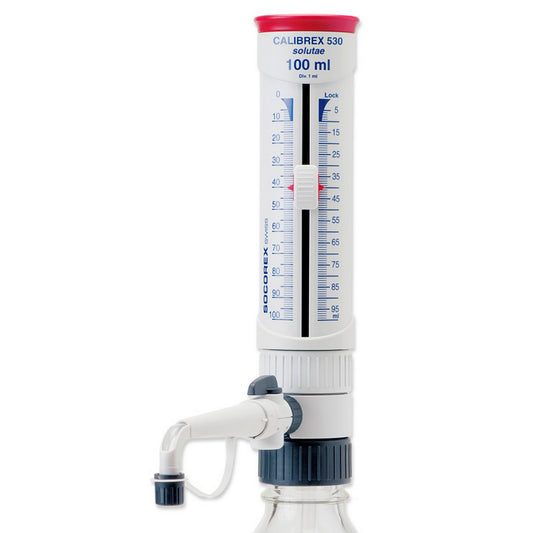 Calibrex™ solutae 530 With PFA Coated Glass Plunger, Autoclavable, 10 - 100 mL