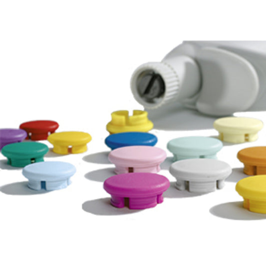 Smartie Plunger Caps, Acura® manual Rose, 6/pk