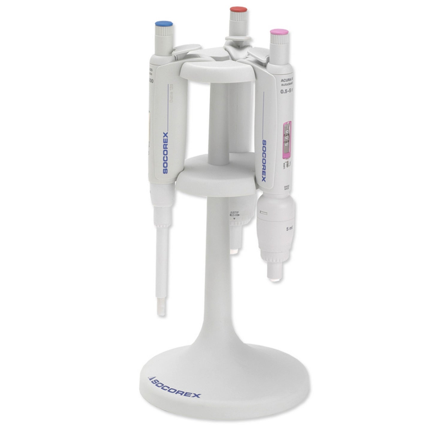 Pipette Stand 340, 3 Socorex Micropipettes