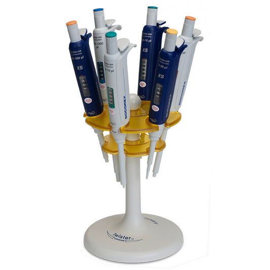 Twister™ Universal 336 Pipette Workstation, Carousel, 6 Pipettes Most Brands, Topaz Orange