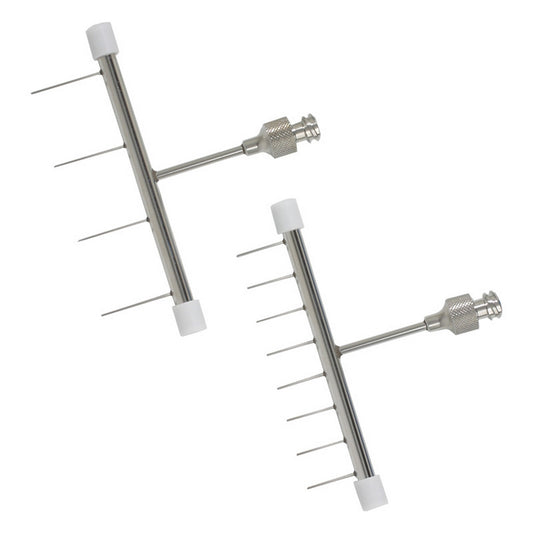 Manifold, 4-Channel, Luer Lock, Stainless Steel, Autoclavable