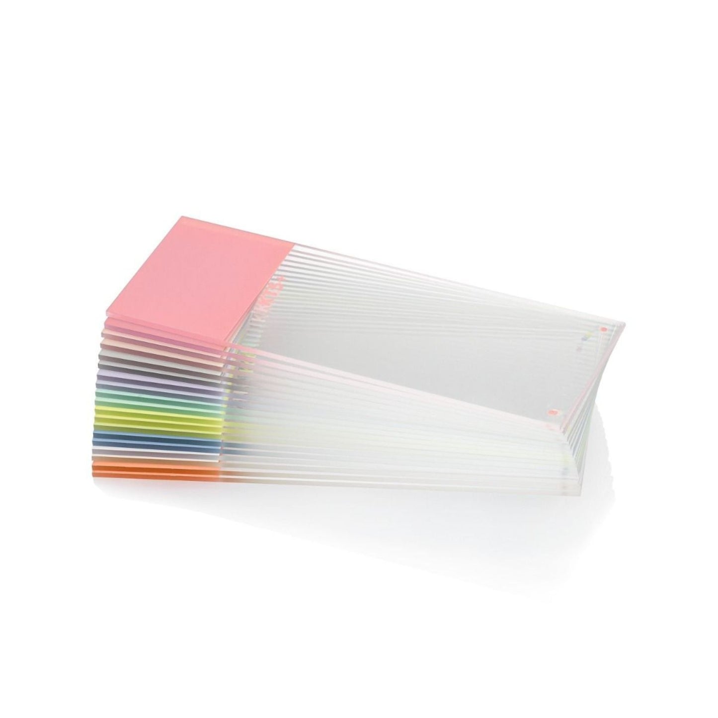 KT™ Slides KT5+ Adhesive Premium Slide, German Glass, Clipped Corners, White, 1440/cs