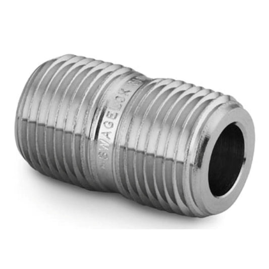 Sale Item - Close Nipple, Pipe Fitting, 1/4" Male NPT, 316SS, Special Clearance Pricing Shown While Quantities Last