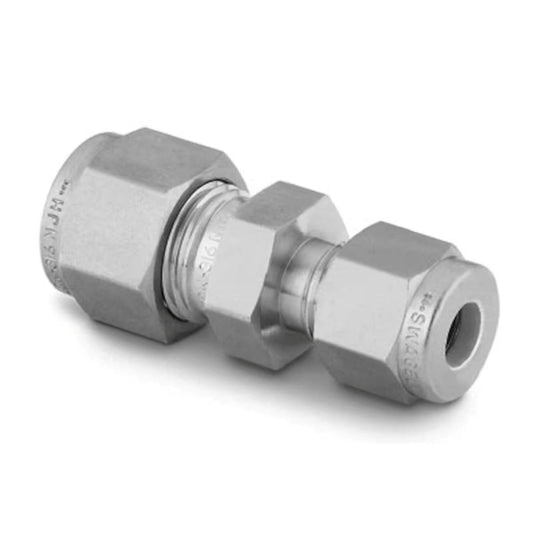 Stainless Steel Swagelok Tube Fitting, Reducing Union, 3/8" x 1/8" Tube OD