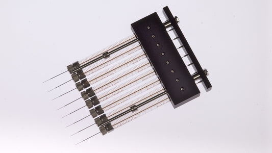 10 µL, Model 1701 N 8CH Gel Loading Syringe, Cemented Needle, 0.2 mm, 1 in, Point Style 3