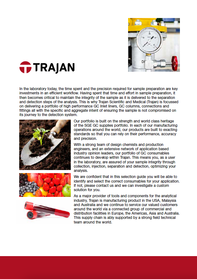 Trajan GC Consumables