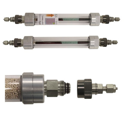 ZPure Glass O2 Filter, 1/8" Stainless Steel Quick Connect Fittings