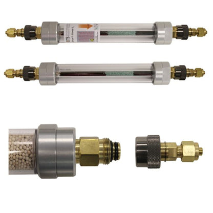 ZPure Glass O2 Filter, 1/4" Brass Quick Connect Fittings