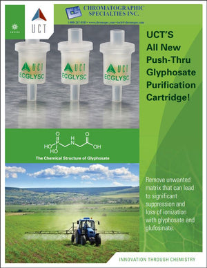 Push-Thru Glyphosate Purification Cartridge