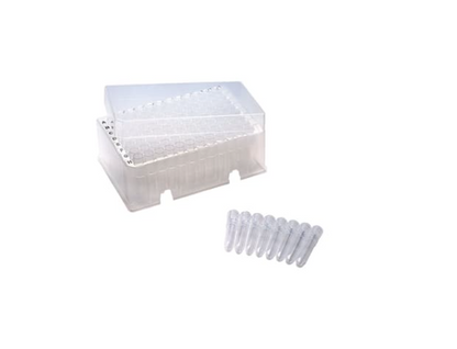 1.2 mL Dilution Tubes in Strips of 8, Natural Polypropylene, 10 Racks of 96, Non-sterile, 960/pk