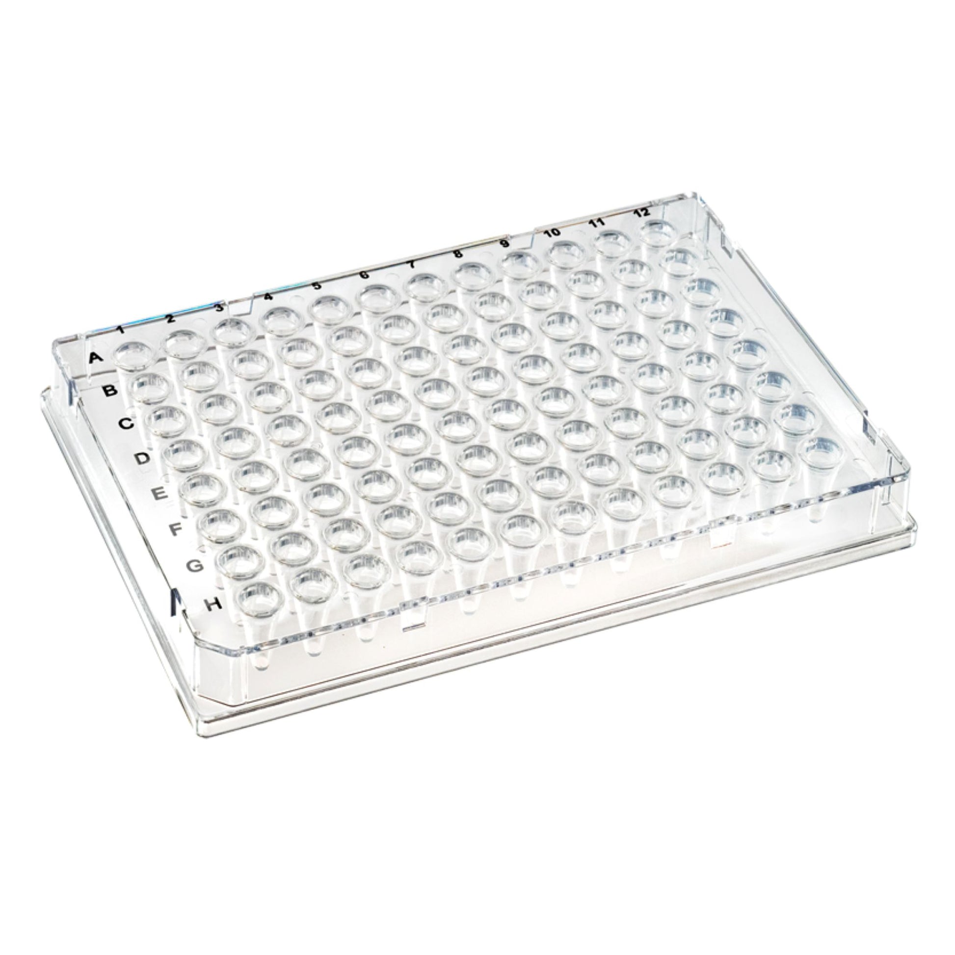 Image of US14025100 - TempPlate® Rigid Dual-Component PCR 96-well Plates, 0.1 mL, Full Skirted, Clear Frame/Clear Wells
