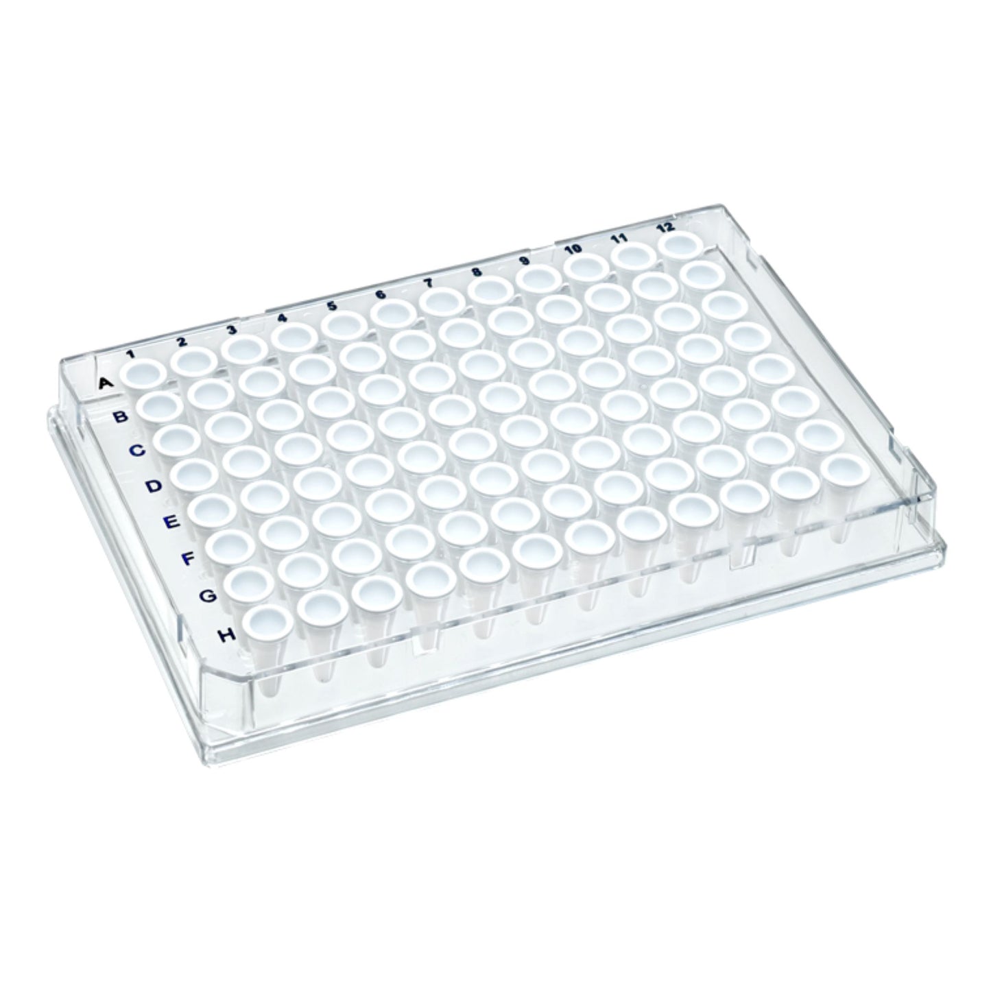 Image of US14025190 - TempPlate® Rigid Dual-Component PCR 96-well Plates, 0.1 mL, Full Skirted, Clear Frame/White Wells