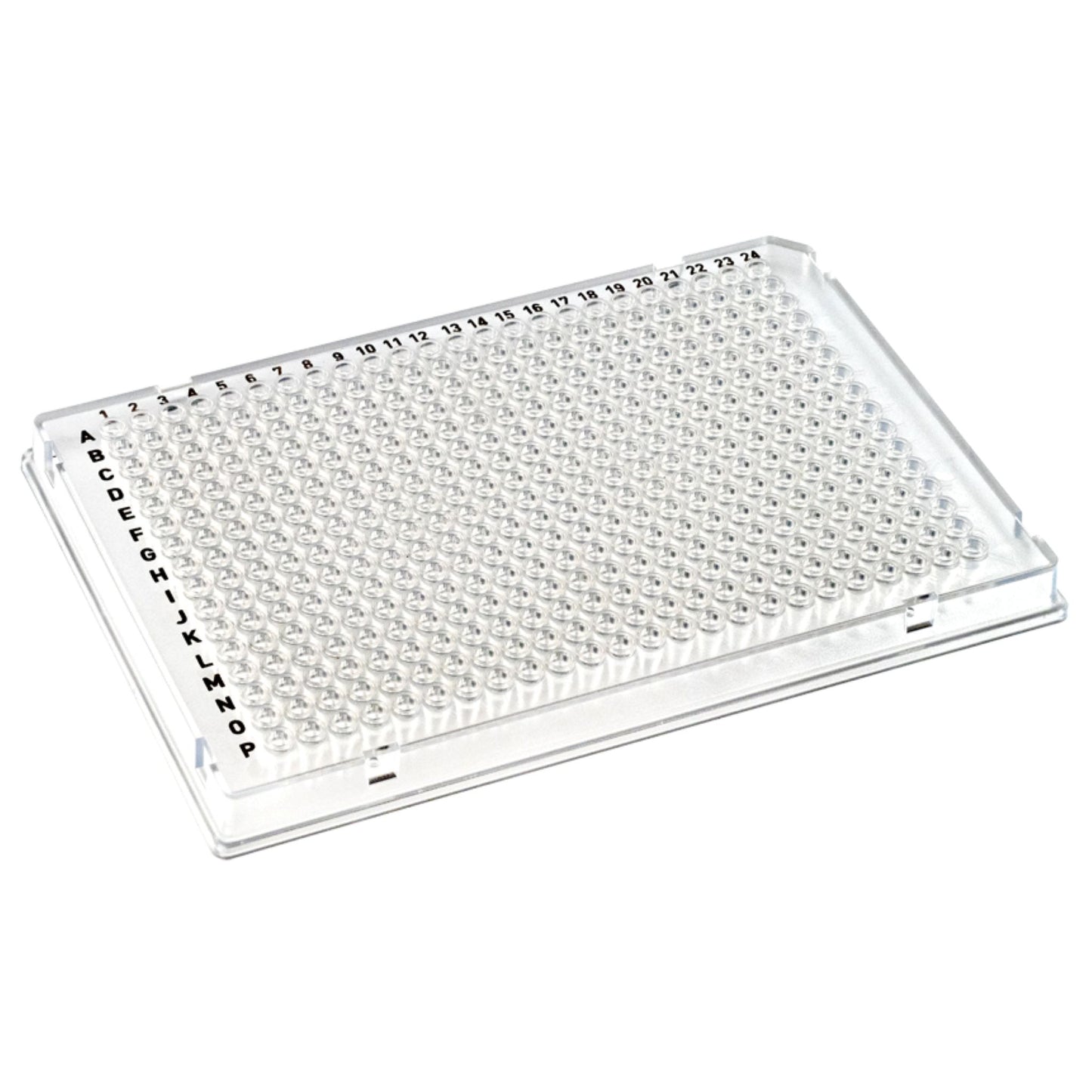Image of US14385100 - TempPlate® Rigid Dual-Component PCR 384-well Plates, 30 µL, Full-Skirted, Notches A24, Clear Frame/Clear Wells