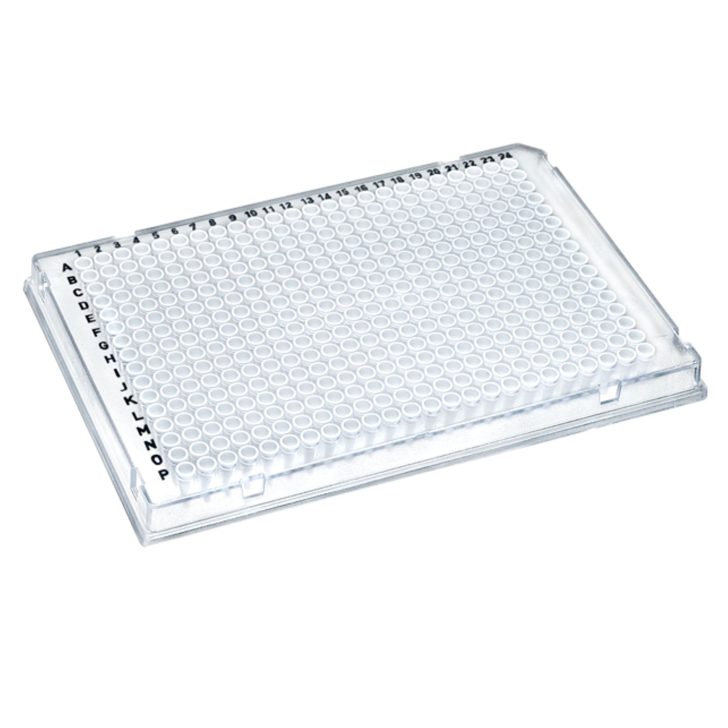 Image of US14385190 - TempPlate® Rigid Dual-Component PCR 384-well Plates, 30 µL, Full-Skirted, Notches A24, Clear Frame/White Wells