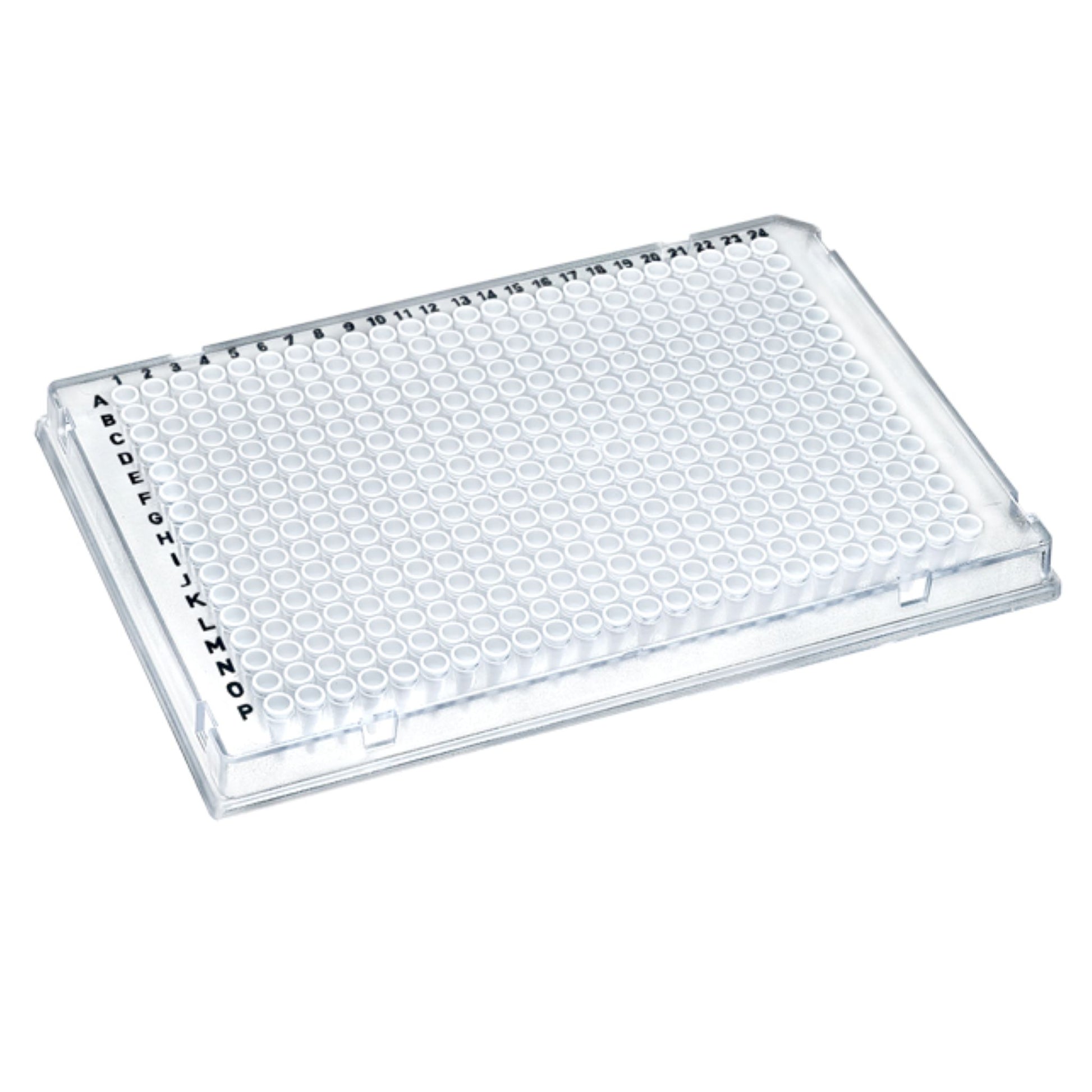 Image of US14385190 - TempPlate® Rigid Dual-Component PCR 384-well Plates, 30 µL, Full-Skirted, Notches A24, Clear Frame/White Wells
