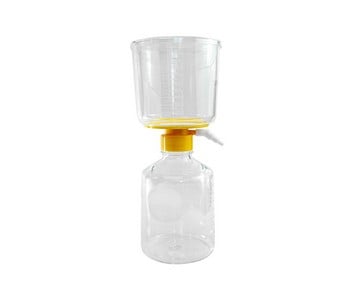 Extracto Vacuum Filtration System, 1000 mL, PES 0.22 µm, Yellow Cap, Membrane Diameter 91 mm, Sterile, 12/pk