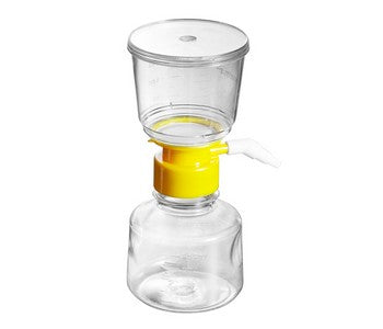Extracto Vacuum Filtration System, 500 mL, SFCA, 0.22 µm, Yellow Cap, Membrane Diameter 75mm, Sterile, 12/pk