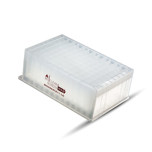 96-Well Plate, Clean Screen Xcel I 130mg, Long Drip