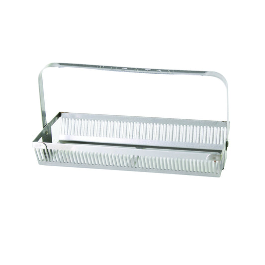 WHEATON® Stainless Steel Rack, 50 Slide Unit, with Handle Attached, Rack only