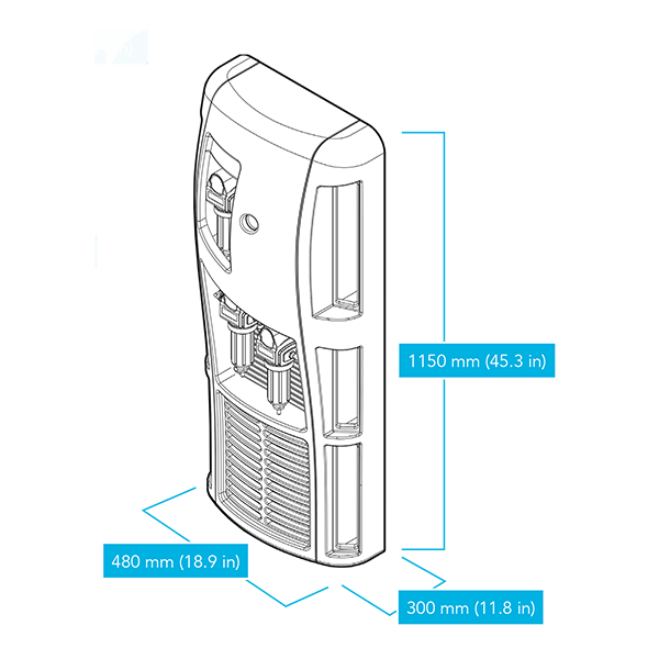 Nitrogen Generator, Whisper 0-80, 80l/min, > 99.5% N2