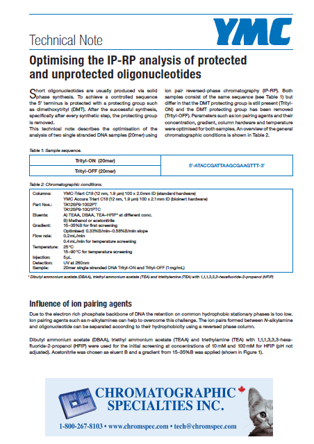 IP RP analysis of protected-and-unprotected-oligonucleotides