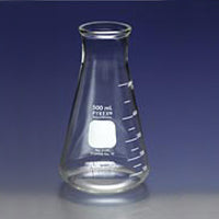 Flask, 250mL, Erlenmeyer, Wide Mouth, Graduated, Glass, PK48