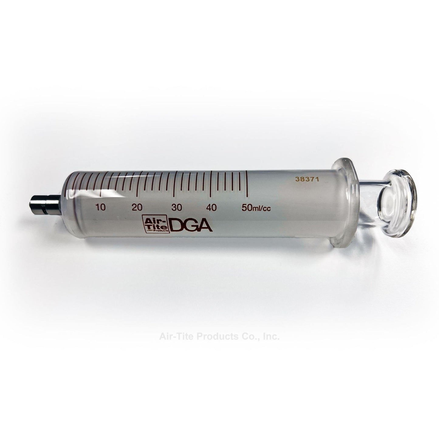 Air-Tite DGA Glass Syringes, 50mL, Metal Luer Lock