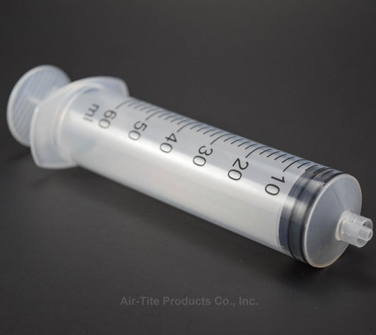 Air-Tite Syringes, 50 mL Graduated to 60 mL, Luer Lock, Sterile, Individually Wrapped