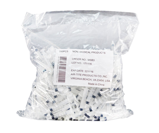 Air-Tite Syringes, 30mL, Luer Lock, Non-Sterile, Bulk
