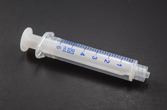 HSW All-Plastic 2-Piece Syringes, 5mL, Luer Lock, Non-Sterile, Bulk