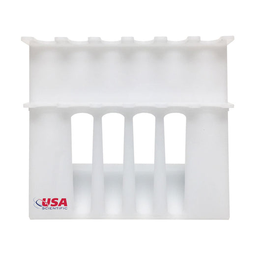 White Acrylic Stand for 6 Pipettes, Including 4 Multi-Channel Positions