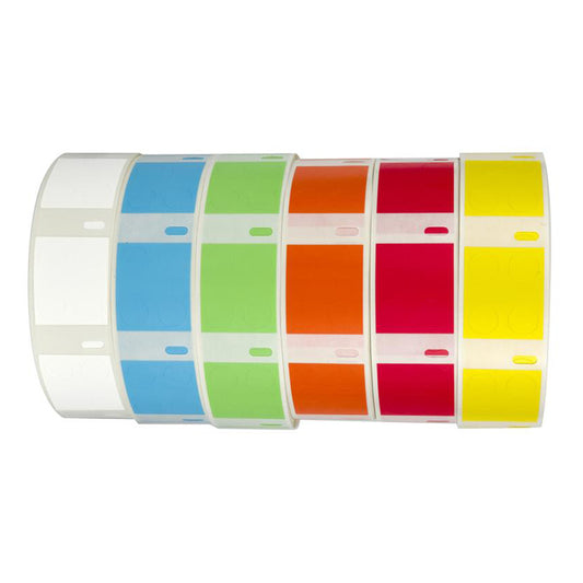 Direct Thermal Cryo-Tags, White Labels For 0.5-2.0 mL Tubes, 3/8 In, 4000/Roll.  For Direct Thermal Printers.