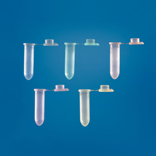 Seal-Rite™ 2.0 mL Graduated Microcentrifuge Tube, Five Assorted Colors, Polypropylene, 5 Bags of 100 (500 Tubes)