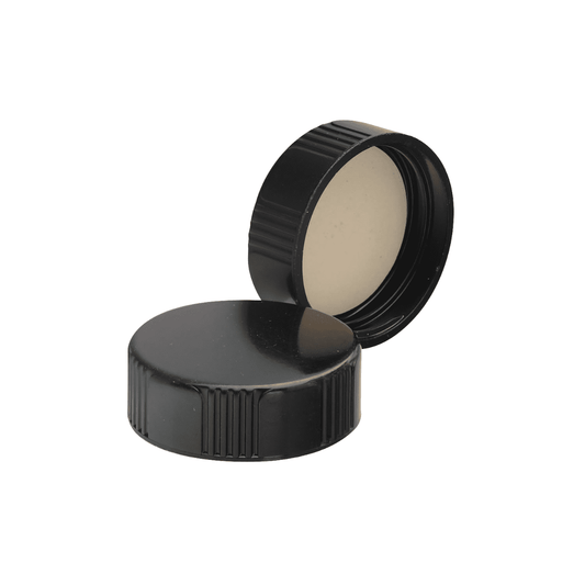 WHEATON® Black Phenolic Screw Cap, PE Cone Liner, 33-400