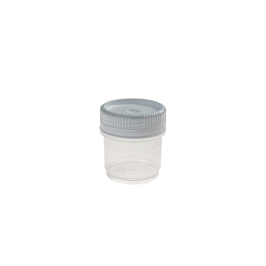 SecurTainer™ III, 90 mL, Transparent PP, with White PE Screw Closure, Non-sterile, 400/pk