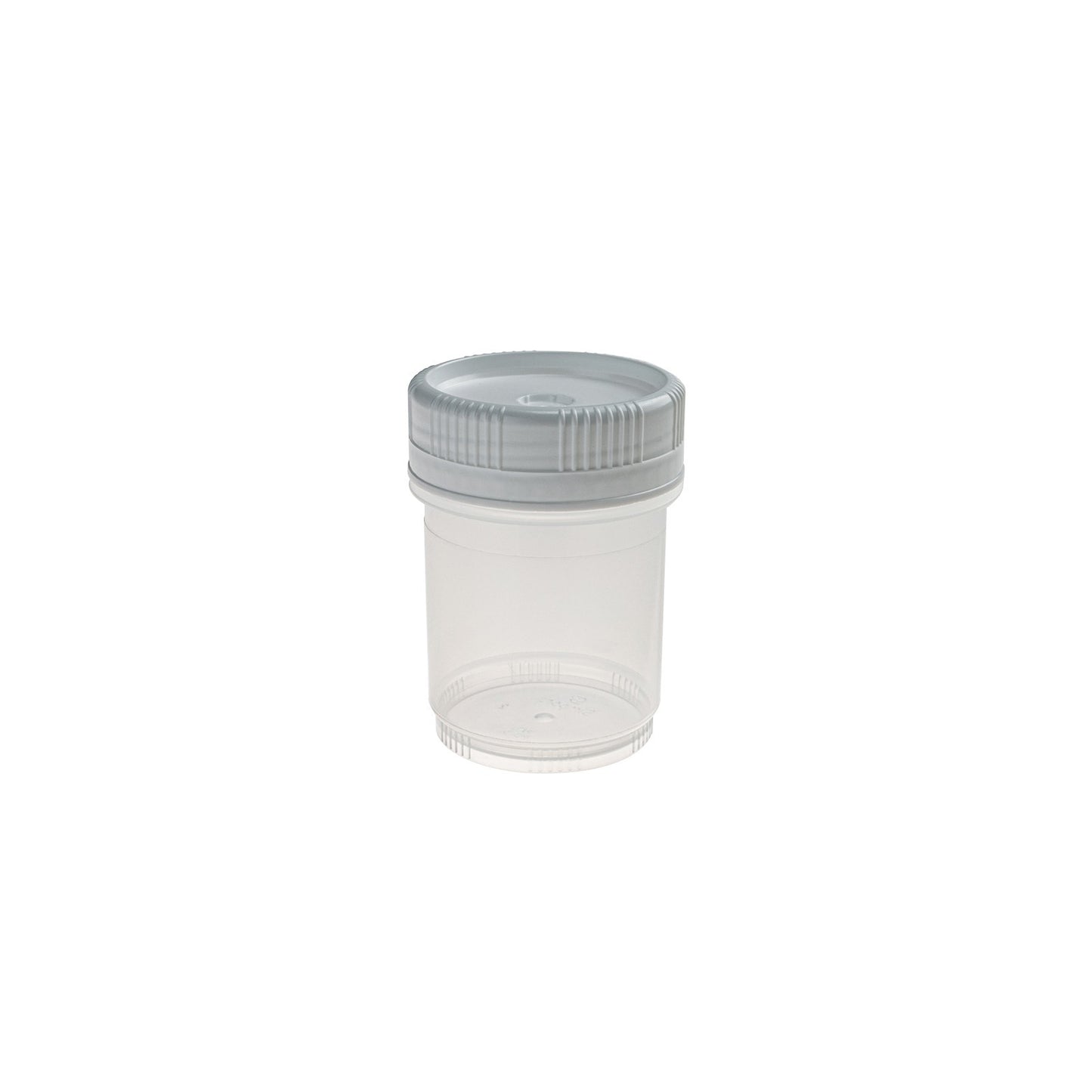 SecurTainer™ III, 120 mL, Transparent PP, with White PE Screw Closure, Non-sterile, 300/pk
