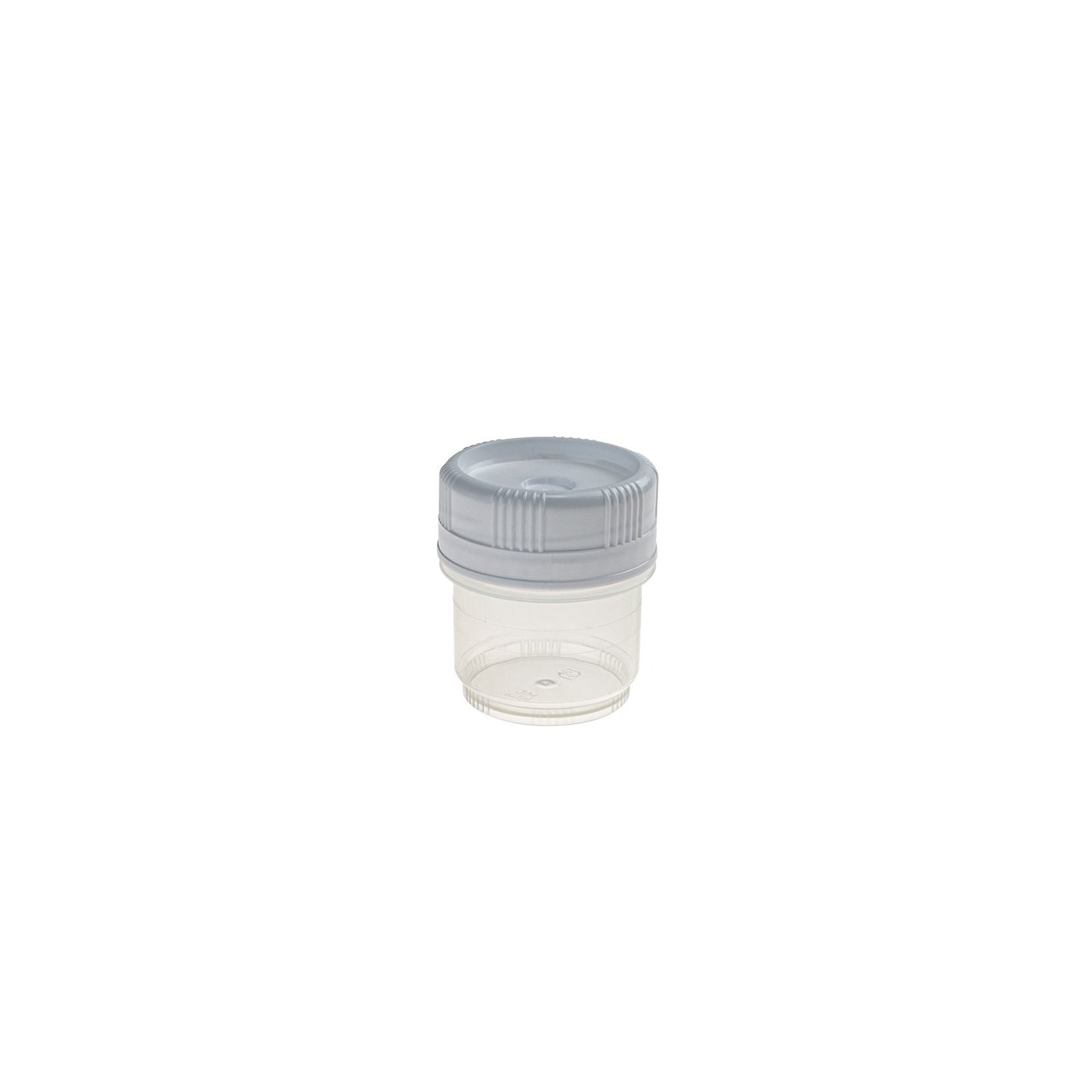 SecurTainer™ III, 40 mL, Transparent PP, with White PE Screw Closure, Non-sterile, 500/pk