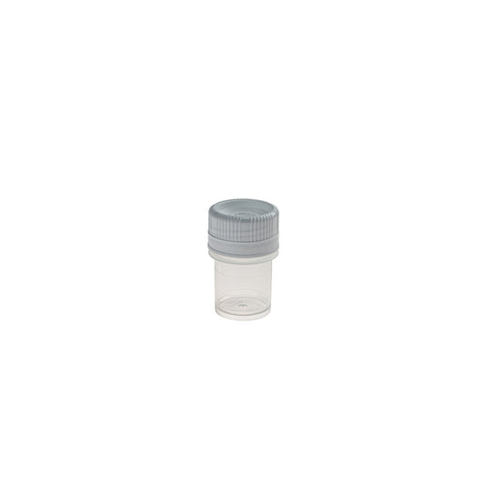 SecurTainer™ III, 20 mL, Transparent PP, with White PE Screw Closure, Non-sterile, 500/pk
