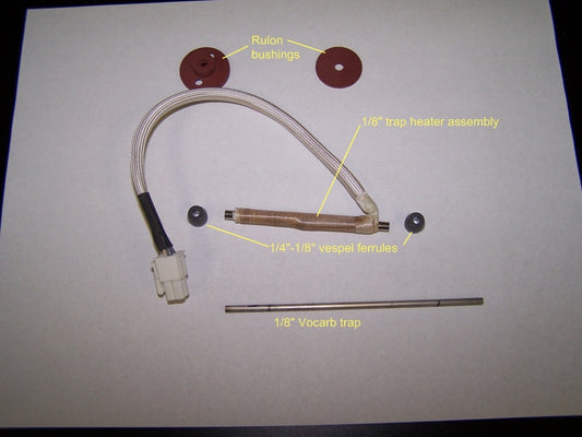 Vocarb Focus Trap, 4.5" L x 1/8" ID, SS, packed with Carbopack B/ Carboxen 1000/ Carboxen 1001