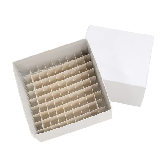 3" Cardboard Box with 100 cell dividers
