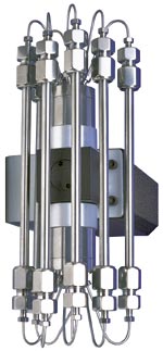 Valve, Cheminert, 6 Position, Dead-end path, hi torque Microelectric Actuator, dual drive, 1/16" x 0.40mm (0.016"), 75C/5000PSI liq, N60/H
