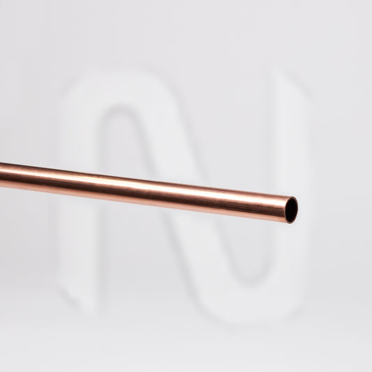 Hard Copper Pipe, Type L, 1/4" OD, Precleaned, 12' Straight Length