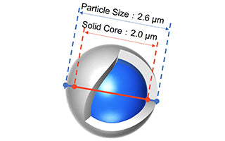 InertCore Plus C18 Core-Shell Column, 90Å, 150 x 4.6 mm, 2.6 µm, Non-returnable, Non-refundable